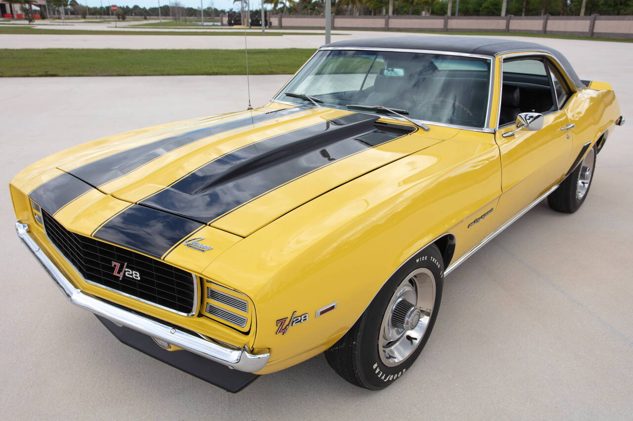 Classic car prepared for shipping